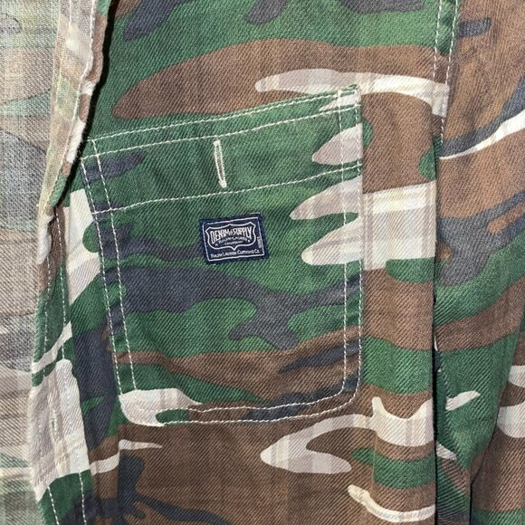 POLO Ralph Lauren Denim & Supply Plaid Camo Long Shirt Purple YSL Gucci Boss AX - Picture 6 of 6